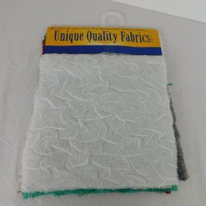 Fabric Samples 7 Pieces Double Layer Unique Quality Fabrics Polyester 14.5x11"